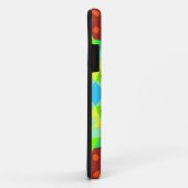 レトロマンダラフラワーグリーンレッド&ブルー Case-Mate iPhoneケース (裏面/右)