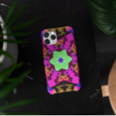 レトロマンダラフラワーピンクとグリーン Case-Mate iPhoneケース