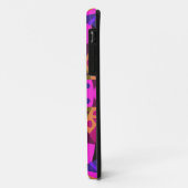レトロマンダラフラワーピンクとグリーン Case-Mate iPhoneケース (裏面/左)
