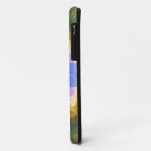 レトロマンダラフラワーピンクブルーとイエロー Case-Mate iPhoneケース (裏面/左)