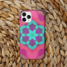 レトロマンダラフラワーピンクブルーと紫