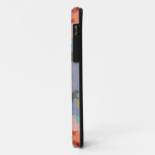レトロマンダラフラワーブルーとレッド Case-Mate iPhoneケース (裏面/左)