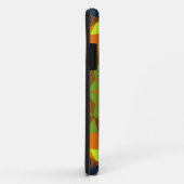 レトロマンダラフラワーブルーオレンジと黄色 Case-Mate iPhoneケース (裏面/右)