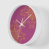 レトロマンダラボイセンベリーウッドフレーム時計 壁時計 (傾斜)