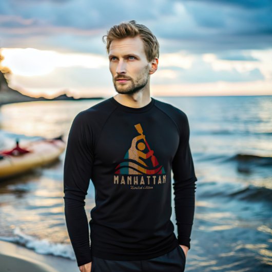 レトロマンハッタンカヤック Tシャツ