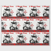 レトロマンポインティング私はハッピーバースデー ラッピングペーパー (フラット)