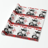 レトロマンポインティング私はハッピーバースデー ラッピングペーパー (アンロールド)