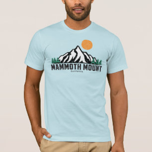 レトロマンモスマウンテンスキーサンセット Tシャツ