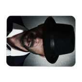 レトロマン喫煙 マグネット (横)