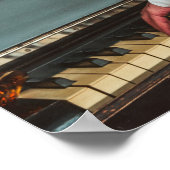 レトロマン遊ズのピアノと喫煙 ポスター (角)