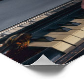 レトロマン遊ズのピアノと喫煙 ポスター (角)