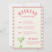 レトロマークス&結婚バチェロレッテ週末 招待状 (裏面)