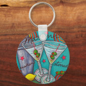 レトロマーティニキーチェーン キーホルダー (正面)