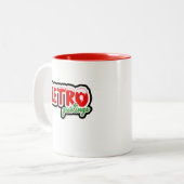 レトロマートルビーチガイクリスマス ツートーンマグカップ (正面左)