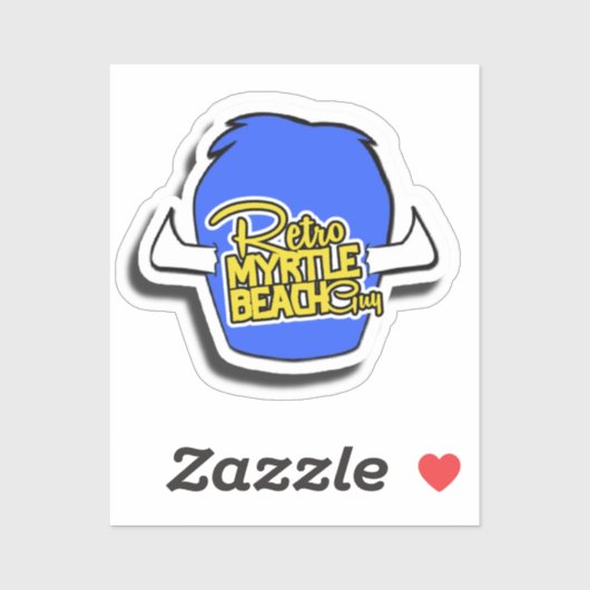 レトロマートルビーチガイロッジハット シール (シート)