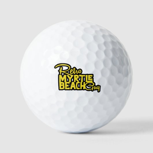 レトロマートルビーチガイ ゴルフボール (正面)