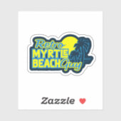 レトロマートルビーチガイ シール (シート)