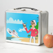 レトロマートルビーチガイ メタルランチボックス (インサイチュ)