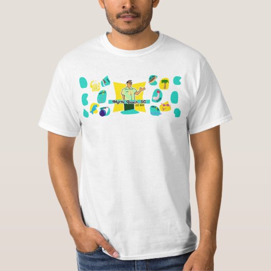 レトロマートルビーチガイ Tシャツ (正面)