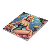 レトロマーメイドのピンアップ タイル (側面)