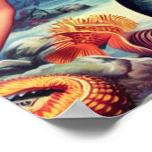 レトロマーメイドのピンアップ ポスター (角)