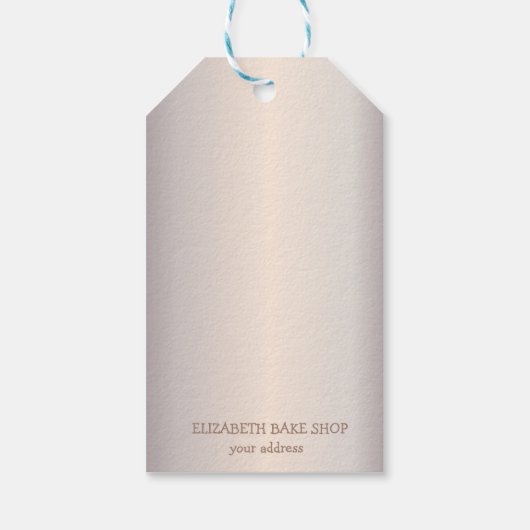 レトロミキサーフラワーズグリッタードリップベーカリー ギフトタグ (裏面)