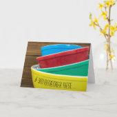 レトロミキシングボウル誕生日 カード (黄色い花)