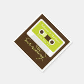 レトロミキステープ結婚ス スタンダードカクテルナプキン (角)