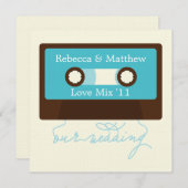 レトロミキステープ結婚ス 招待状 (正面/裏面)