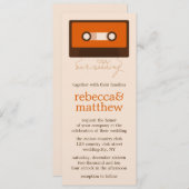 レトロミキステープ結婚ス 招待状 (正面/裏面)