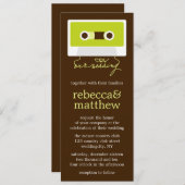 レトロミキステープ結婚ス 招待状 (正面/裏面)