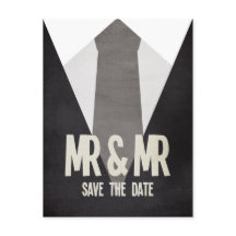 レトロミスター&ミスターSuit Tieゲイ日付ポストカードの保存