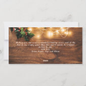 レトロミストレ素朴ートメリークリスマスグリーティング シーズンカード (裏面)