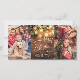 レトロミストレ素朴ートメリークリスマスグリーティング シーズンカード