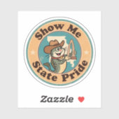 レトロミズーリバッジ_ナマズ保持門アーチ シール (シート)