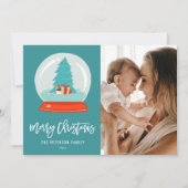 レトロミッカラフルドセンチュリースノーグロモダンーブブルー シーズンカード (正面)