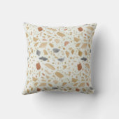 レトロミッドセンチュリテモダンリテラゾテラコッタ名 クッション (裏面)