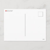 レトロミッドセンチュリーカラフルホリデーツリーズハガキ シーズンポストカード (裏面)