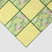 レトロミッドセンチュリーカントリーヴィンテージフローラオンイエロー 薄葉紙 (詳細)