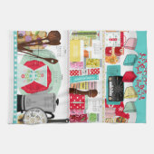 レトロミッドセンチュリーキッチン2026カレンダー キッチンタオル (横)