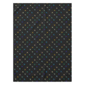 レトロミッドセンチュリージオメトリックスターズアートデザイン テーブルクロス (正面)