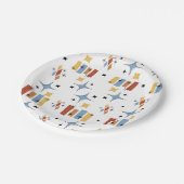 レトロミッドセンチュリースターバスト紙プレート ペーパープレート (アングル)