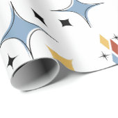 レトロミッドセンチュリースターバスト ラッピングペーパー (ロールコーナー)