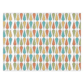 レトロミッドセンチュリーティラドロッカラフルプ テーブルクロス (正面(横))