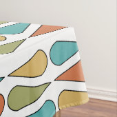 レトロミッドセンチュリーティラドロッカラフルプ テーブルクロス (インサイチュ)