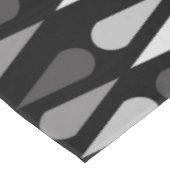 レトロミッドセンチュリーティラドロップズブラック テーブルクロス (アングル)