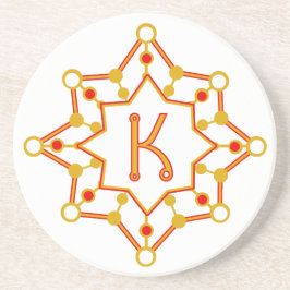 レトロミッドセンチュリーデザイン パーソナライズされた コースター