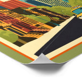 レトロミッドセンチュリーニューヨークシティ ポスター (角)