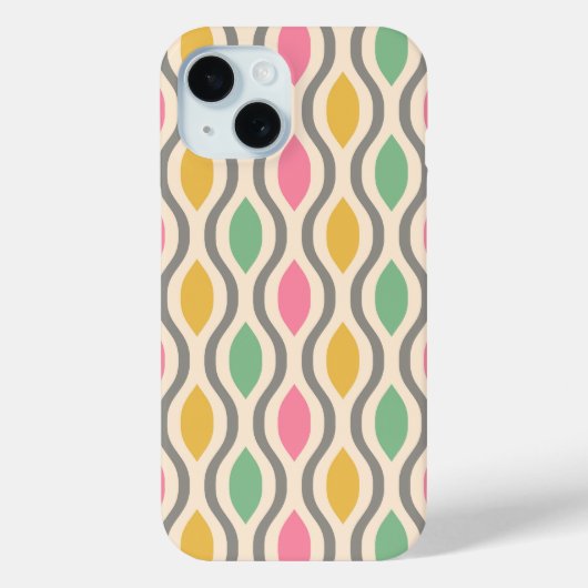 レトロミッドセンチュリーモダンオギー模様 Case-Mate iPhoneケース (裏面)