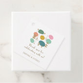 レトロミッドセンチュリーモダンカスタムウェディングありがとう フェイバータグ (インサイチュ)